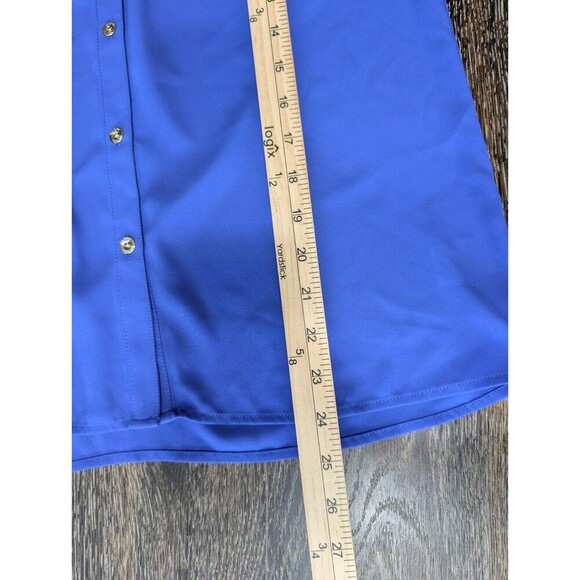 Lilly Pulitzer Anela Top Tunic Blouse Royal Blue XS - Picture 7 of 8